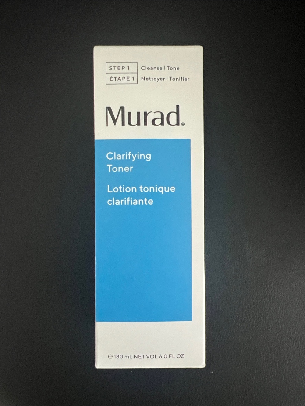 Murad Clarifying Toner in Blue and White Box